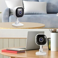 2PZ Telecamera Wifi HD 1080p Telecamera di Sorveglianza per Interni Visione Notturna Audio Bidirezionale Rilevamento Umani Sicurezza 2.4G