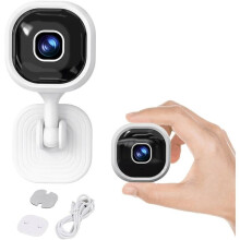 2PZ Telecamera Wifi HD 1080p Telecamera di Sorveglianza per Interni Visione Notturna Audio Bidirezionale Rilevamento Umani Sicurezza 2.4G