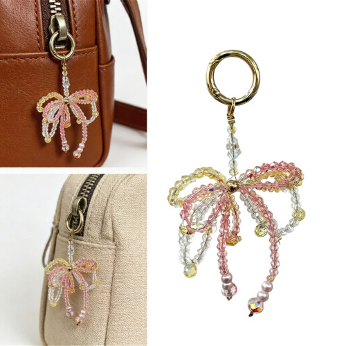 Stilvolles Perlen-Perlen-Mobile-Accessoire, Schleife-Charm, 1
