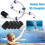 Pool Cleaner Sweeping Hose Set,Reusable Replacement Parts Compatible with for 1