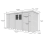14 x 4 Pent Shed Tanalised (Double Door, No Windows) 4