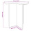 VidaXL vidaXL Side Table High Gloss White Ø 39 x 38 cm Engineered Wood 5