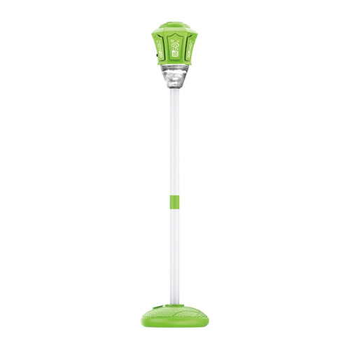 (Green) Street Lamp Bubble Blower with LED Lights Music And Automatic Bubbles