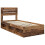 VidaXL vidaXL Bed Frame with Headboard Old Wood 75 x 190 cm Solid Pine Wood 2