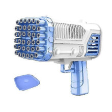 (Blue) 36 Hole Bubble Gun Bubble Bazooka Gun Rocket Launcher Bubble Machine Kids Outdoor