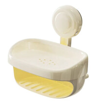 Suction Cup Soap Holder Bathroom Soap Dish with Drain Water Wall Mounted Movable Soap Box Bathroom Accessories A