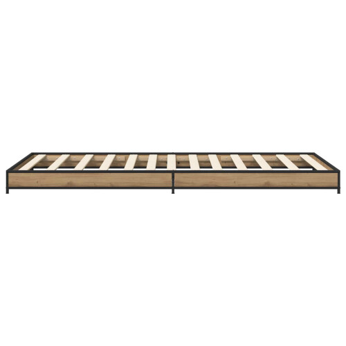 VidaXL vidaXL Bed Frame Artisan Oak 80 x 200 cm Engineered Wood 2