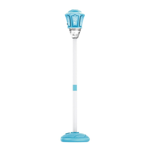 (Blue) Street Lamp Bubble Blower with LED Lights Music And Automatic Bubbles