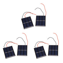 6 St 1,5V 400MA 80X60Mm Micro- Power Solceller för Solpaneler - DIY-Projekt - Leksaker - Batteriladdare