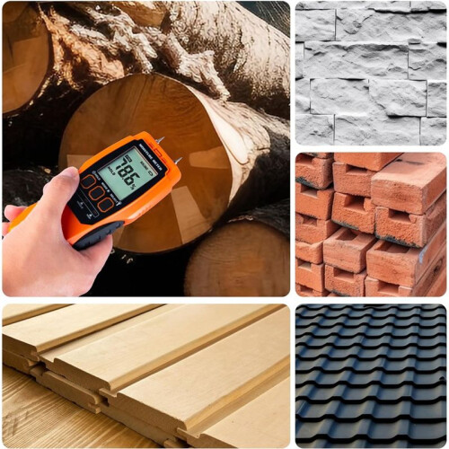 2 in 1 Moisture Meter, for Self-Testing,Water Leak Detector,Moisture Sensor for Firewood,Drywall Detector 1