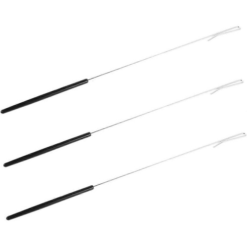3pcs Interactive Puppet Show Kit Stainless Steel Puppet Control Rods Arm Handles for Large Stage Performance Accessories