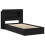 VidaXL vidaXL Bed Frame with Storage Black 90 x 190 cm Engineered Wood 5