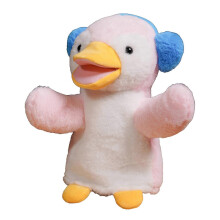 (penguin) Cute Animal Hand Puppet Cartoon Animals Toy Soft Plush Puppet Developing Intelligence Gifts for Adults and Kids Multicolor
