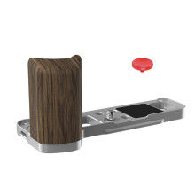 L-Shaped Grip for X100VI Camera Cold Shoe Grip Quick Release Plate One-Handed L-Plate Accessories Walnut Wood