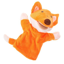 Children Plush Hand Puppet Fox Toy for Kids Playing