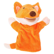 Kids Puppets Plush Foxes Hand Puppet Toy for Kids Playing Orange