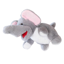 (elephant) 3D Jungle Animal Hand Puppet Soft Puppet Doll Christmas Goodie BagFiller Kids Interaction Story Telling Toy Stage Props Multicolor