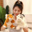(White) Plush Animal Hand Puppet Tiger Interactive Puppet, Soft Imaginative Role Play 3