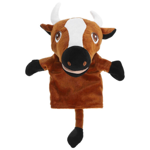 Cattle Hand Puppet Storytelling Stuffed Cattle Doll Hand Puppet Plaything