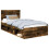 VidaXL vidaXL Bed Frame Smoked Oak 100 x 200 cm Solid Pine Wood 4