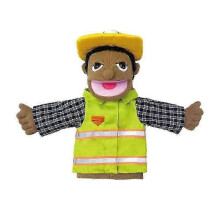(worker) Soft Plush Toy Hand Puppet Funny Puppets Toy Professional Character Hand Puppet,50% Offer