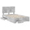VidaXL vidaXL Bed Frame Concrete Grey 120 x 190 cm Engineered Wood 5