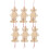 Wooden Pull String Puppet Marionettes String Puppets Clown Toy 18Pcs 2
