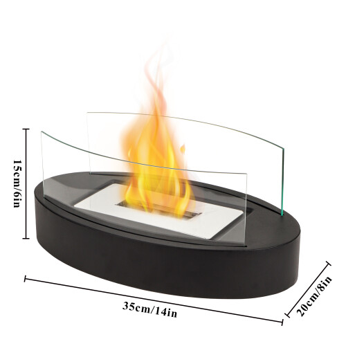 Large Table Fire Bowl Pot 35cm Fireplace Ethanol 1