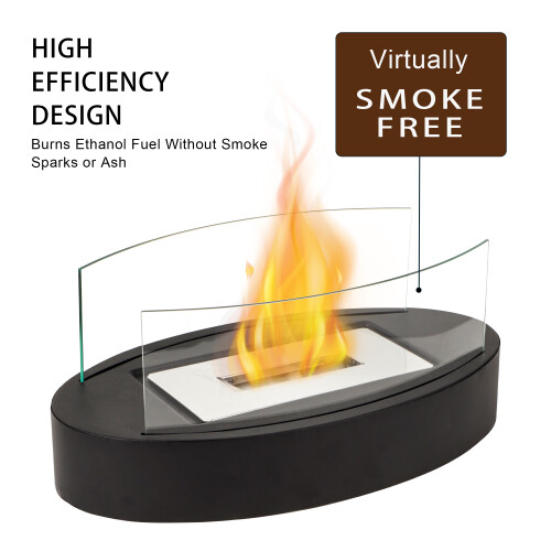 Large Table Fire Bowl Pot 35cm Fireplace Ethanol 2