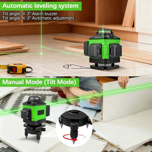 4D Laser Level 16 Lines 360° Self Leveling Rotary 2