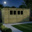 14 x 4 Pent Shed Tanalised (Single Door, With Windows) 3