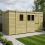 13 x 5 Pent Shed Tanalised (Double Door, With Windows) 1