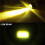 2X H4 LED Spotlight Small Light Bulb LED Motorcycle Modified Headlight Integrated Two-Color Headlight Accessories 9