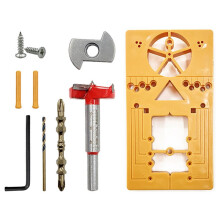 Multifunctional Woodworking Tool Set - Hinge Hole Positioner, Screwdriver Bits, Door Cabinet Hole Opener Accessories
