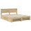 VidaXL vidaXL Bed Frame Sonoma Oak 200 x 200 cm Engineered Wood 5