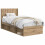 VidaXL vidaXL Bed Frame with Storage and Headboard Artisan Oak 90 x 200 cm 2