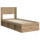 VidaXL vidaXL Bed Frame with Storage and Headboard Artisan Oak 90 x 200 cm 3
