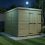 7 x 9 Pent Shed Tanalised (Double Door, No Windows) 3