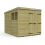 7 x 9 Pent Shed Tanalised (Double Door, With Windows) 2
