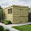 7 x 9 Pent Shed Tanalised (Double Door, With Windows) 1