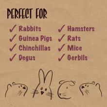 Rosewood Naturals Pea 'n' Beetroot Nibble Rings Treats for Rabbits, Guinea Pigs, Chinchillas, Degus, Hamsters, Gerbils, Mice, Rats - 120g