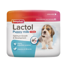 Beaphar- Lactol Puppy Milk 250g - Milk Replacer & Complete Feed for Newborn & Weaning Puppies – For growth & development – Contains DHA, Vit