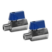 2X Valve 1/2 Inch 304 Stainless Steel Valve Female and Male NPT Great for Shower Flow Control Valve