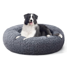 YOJOGEE Donut Calming Dog Bed for Medium Large Small Dogs Cats, Fluffy Anti Anxiety Dog Beds Washable Puppy Bed Plush Non-Slip Cuddler Warmi
