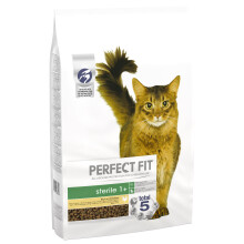 Perfect Fit Dry Cat Food Adult Sterile 1+ - Complete Dry Food for Adult Cats fro