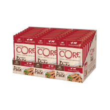 Wellness CORE Purely Paté 24 x 85g, Chicken & Beef – Wet Cat Food, Smooth Pate, Grain-Free, Natural, Hypoallergenic, Protein-Rich, High Meat