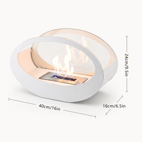 Table Firepit Bio Ethanol Fireplace Fire Bowl Pot 1