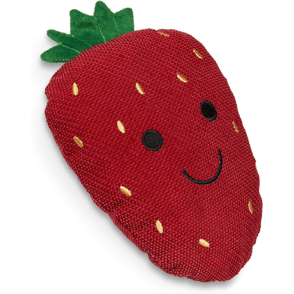 Petface Strawberry Plush Cat Toy Filled With Natural Catnip, Soft Batting Play Toy For Indoor Or Outdoor Cats And Kittens