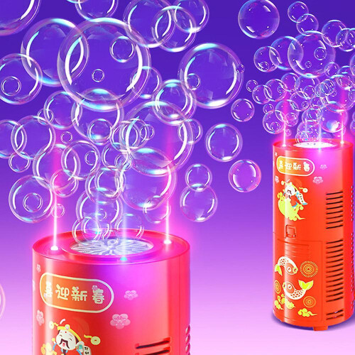 (A) Full Automatic Firework Bubble Maker Large Capacity Interesting Bubble Blower for Christmas 2