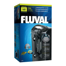Fluval U2 Internal Aquarium Filter – Up to 110 Litre Fish Tanks, 400 L/H Adjustable Flow, 3-Stage Filtration with BioMax, Freshwater, Marine